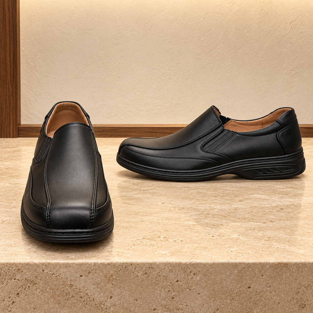 Półbuty męskie 3856-1 (40-46) 12par BLACK