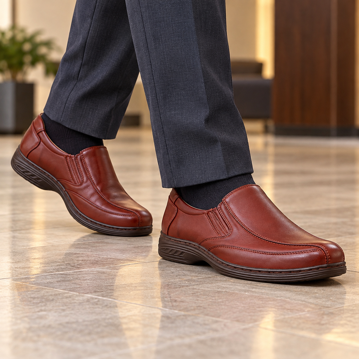 Półbuty męskie 3856-2 (40-46) 12par BLACK