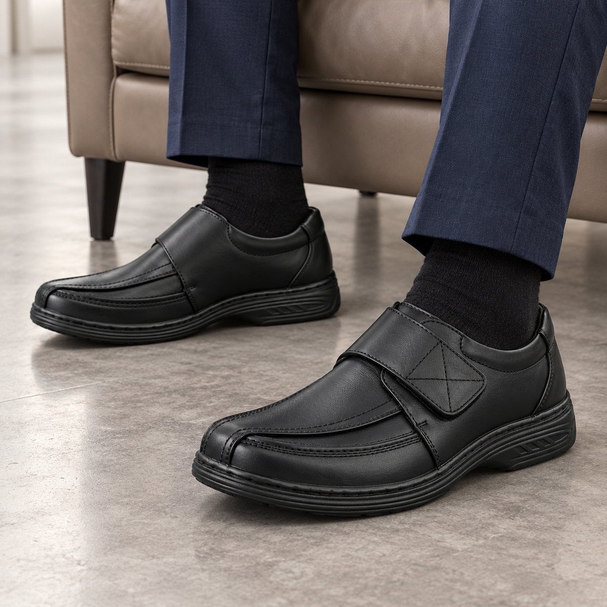 Półbuty męskie 3850T-1 (39-43) 8Par BLACK