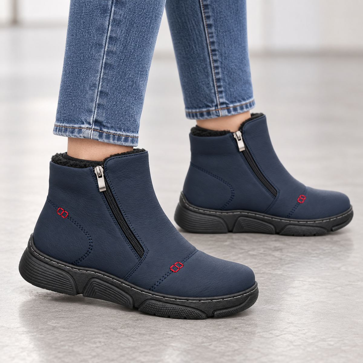 Botki Damskie (36-42) 12Par D26331-26 BLUE