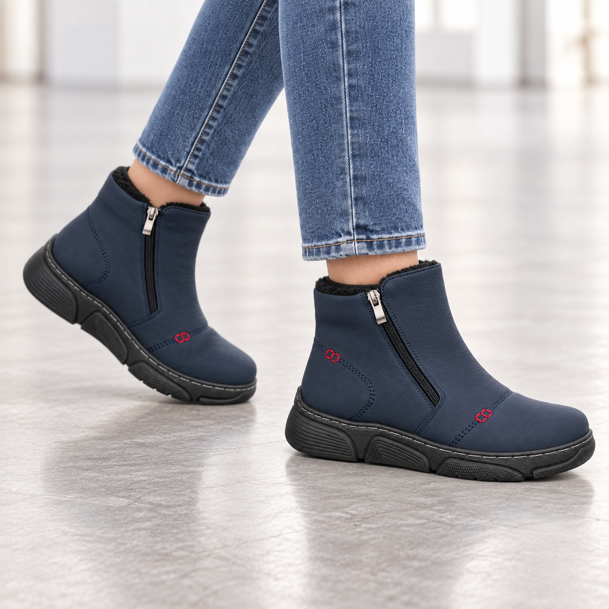 Botki Damskie (36-42) 12Par D26331-26 BLUE