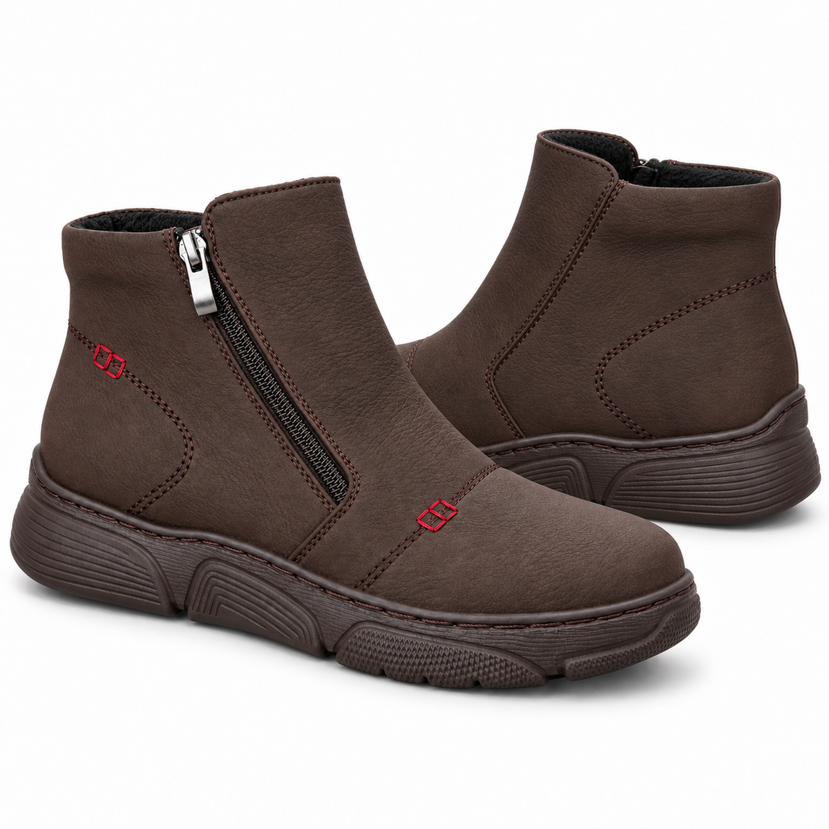 Botki Damskie (36-42) 12Par D26331-3 BROWN