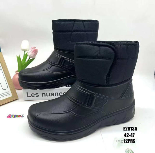 Kalosze Męskie (42-47) 12Par E2813A Black