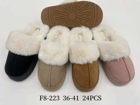 Kapcie Damskie F86-223 (36-41,24p) Mix kolorów