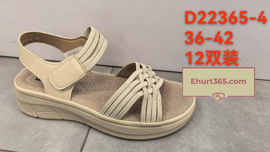Sandały damskie D22365-4 (36-42,12Par)