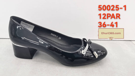 Półbuty damskie (36-41) 12P 50025-1 black