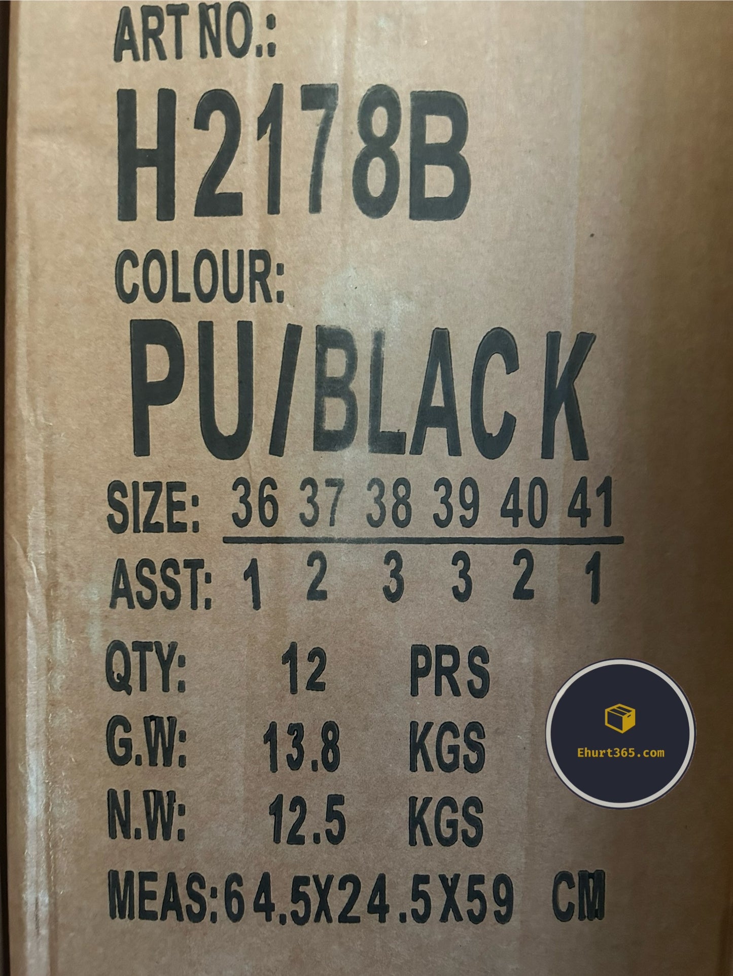 Botki na płaskim (36-41, 12par) H2178B BLACK