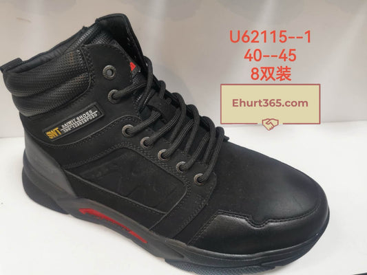 Botki Męskie (40-45) 8Par U62115-1 BLACK