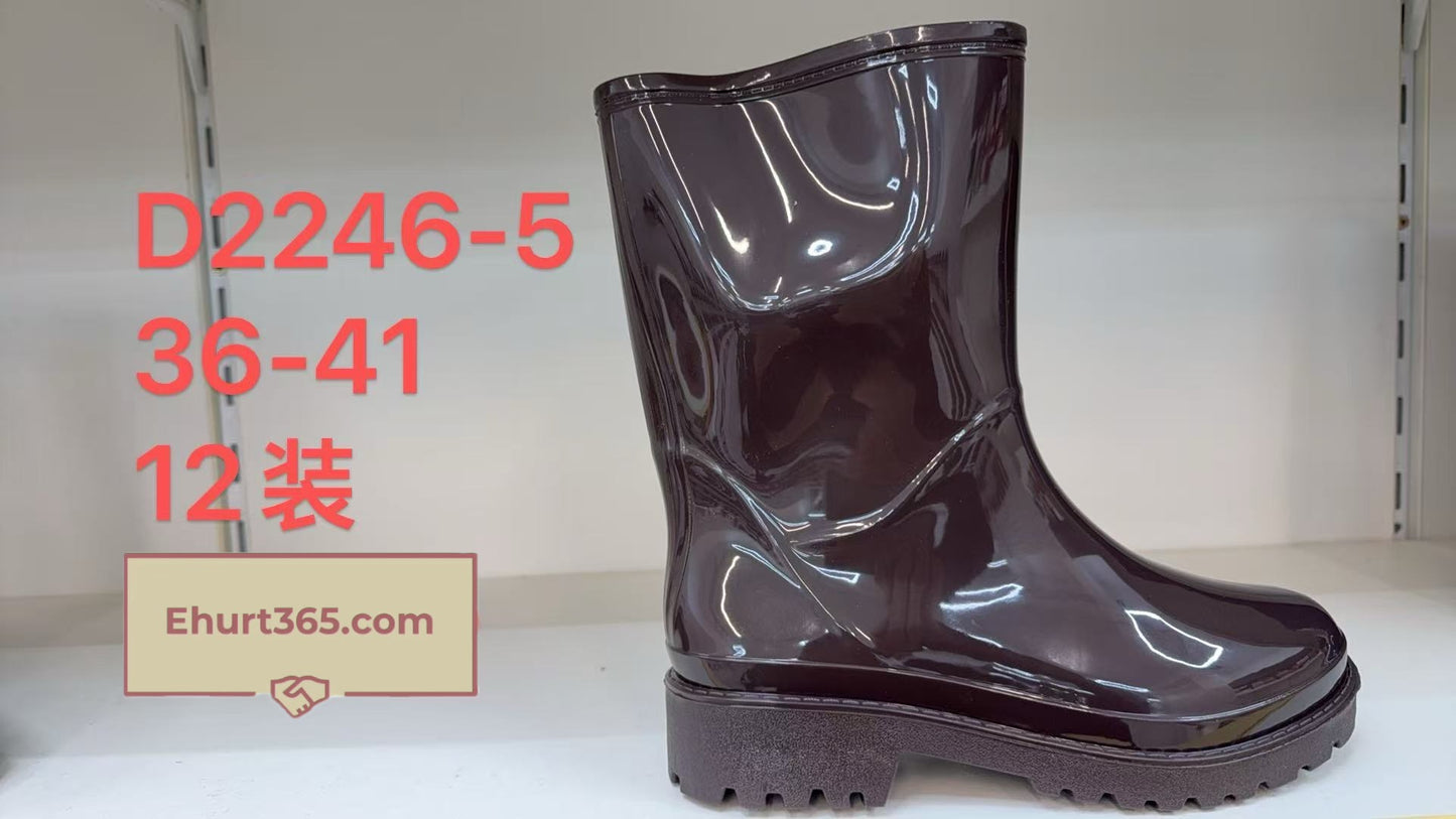 Kalosze damskie D2246-5 (36-41,12par)