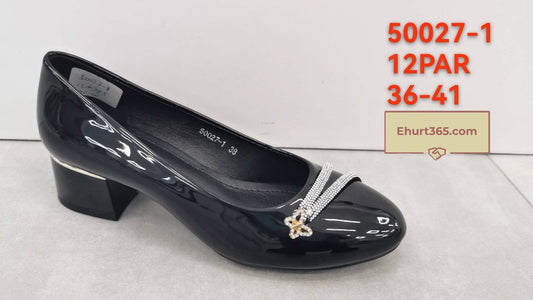 Półbuty damskie (36-41) 12P 50027-1 black