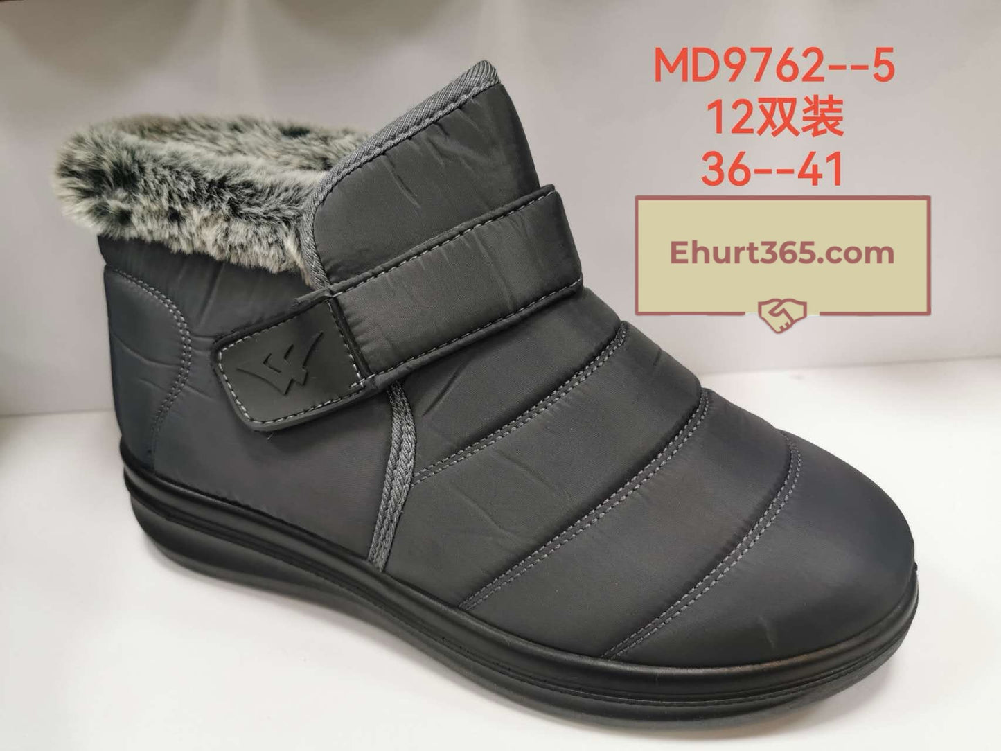 Botki Damskie (36-41) 12Par MD9762-5 GREY