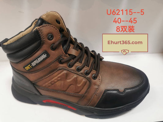 Botki Męskie (40-45) 8Par U62115-5 BROWN