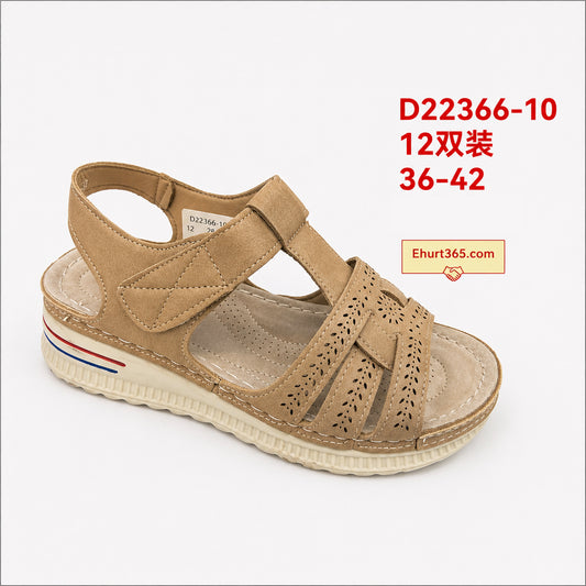 Sandały damskie D22366-10 (36-42,12Par)