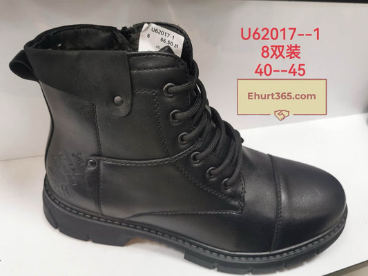 Botki Męskie (40-45) 8Par U62017-1 BLACK