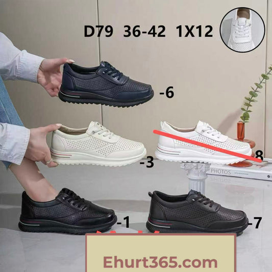 Buty damskie wsuwane półbuty D79