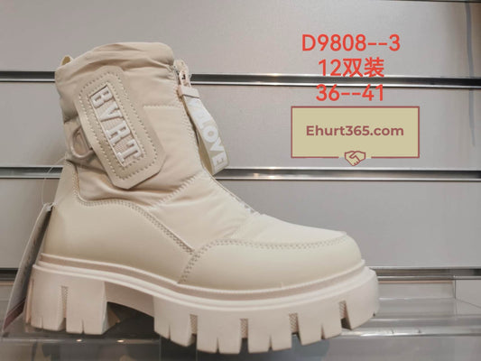 Botki ŚNIEGOWCE DAMSKIE (36-41) 12par D9808-3 BEIGE