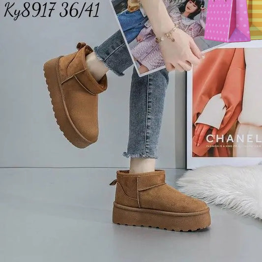 Botki EMU damskie (36-41, 12par) Ky8917 CAMEL