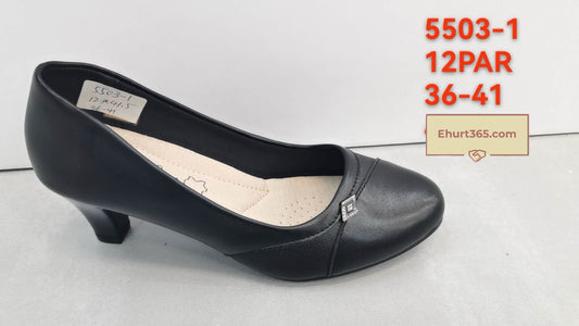 Półbuty damskie (36-41) 12P 5503-1 black