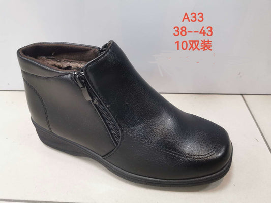 Botki Damskie 38-43,A33 BLACK