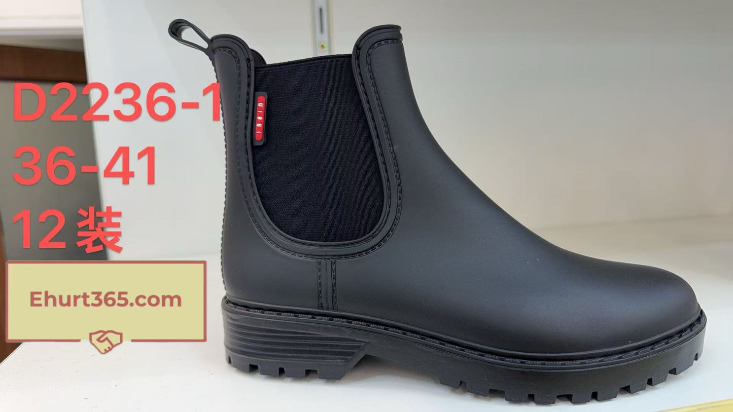 Kalosze damskie D2236-1 (36-41,12par)