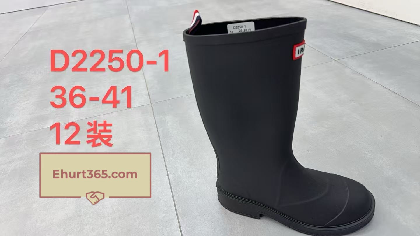 Kalosze damskie D2250-1 (36-41,12par)