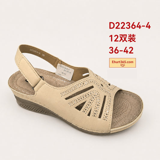 Sandały damskie D22364-4 (36-42,12Par)