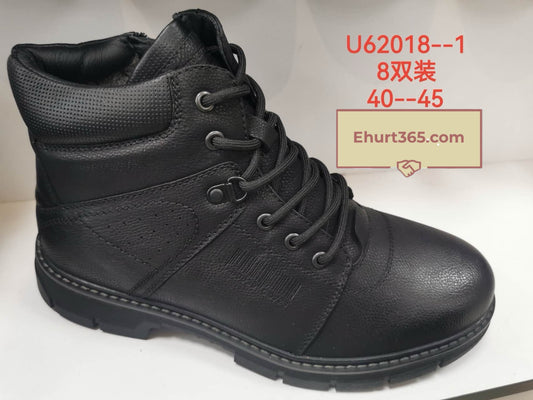 Botki Męskie (40-45) 8Par 62018-1 BLACK