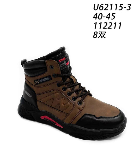 Botki Męskie (40-45) 8Par U62115-3 BROWN