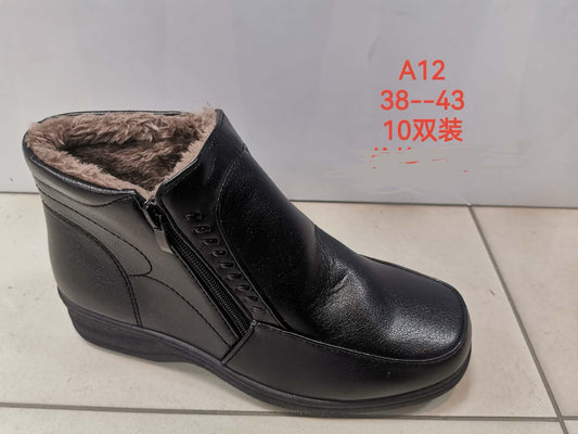 Botki Damskie 38-43,A12 BLACK