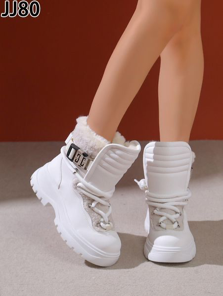 Botki damskie JJ80 WHITE