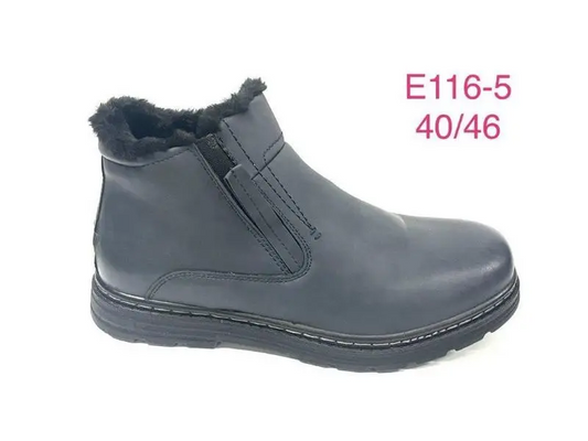 Botki męskie-OCIEPLANE (40-46, 12par) E116-5 GREY
