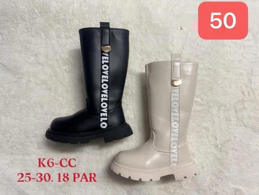 Botki dziewczynka (25-30, 18par) K6-CC.MIX MiX kolorów