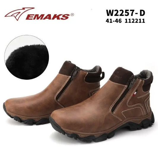 Botki Meskie (41-46) 8Par W2257-D BROWN