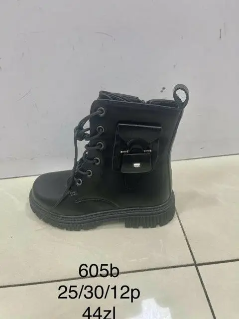 Botki dziewczynka (25-30, 12par) 605b BLACK