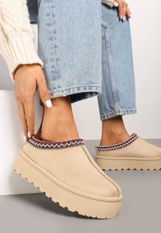 Kapcie Damskie vl242 (36-41,12p) Beige