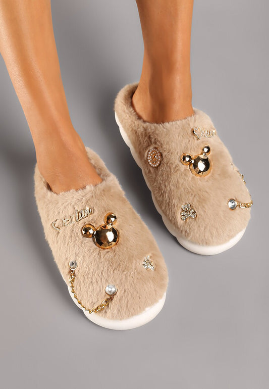 Kapcie Damskie Bg186 (36-41,12p) Khaki