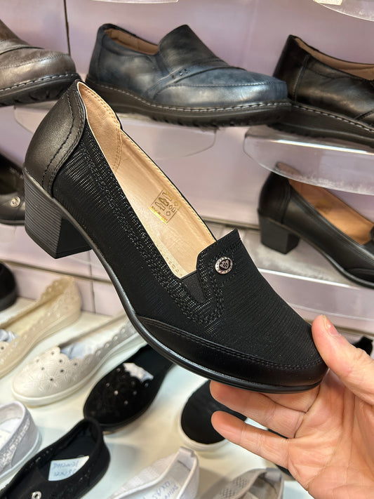 Półbuty na obcasie (36-41) 12P 2562-1 black