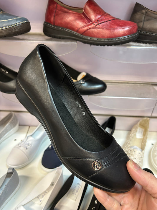 Półbuty damskie (36-41) 12P 7287-1 black