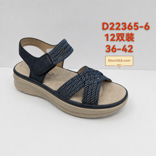 Sandały damskie D22365-6 (36-42,12Par)