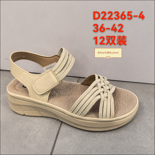 Sandały damskie D22365-4 (36-42,12Par)