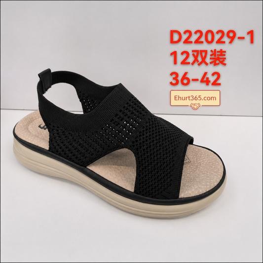 Sandały damskie D22029-1 (36-42,12Par)