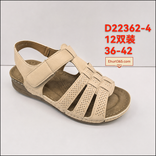 Sandały damskie D22362-4 (36-42,12Par)