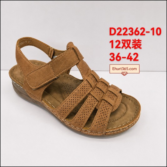 Sandały damskie D22362-10 (36-42,12Par)