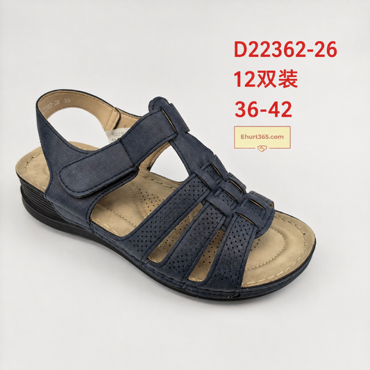 Sandały damskie D22362-26 (36-42,12Par)