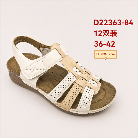 Sandały damskie D22363-84 (36-42,12Par)