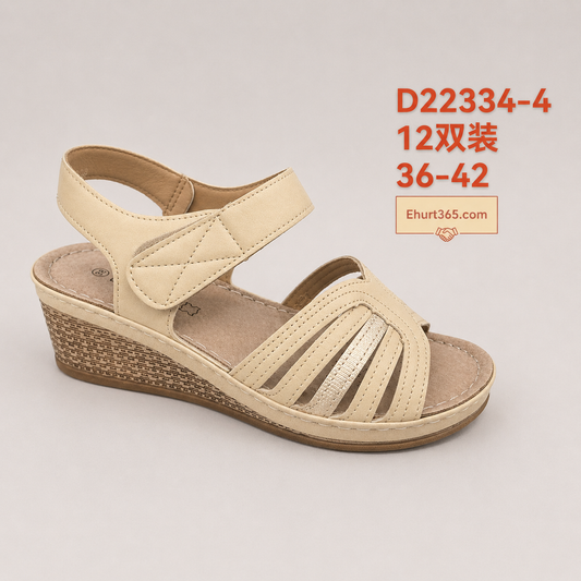 Sandały damskie D22334-4 (36-42,12Par)