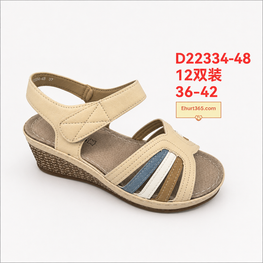 Sandały damskie D22334-48 (36-42,12Par)