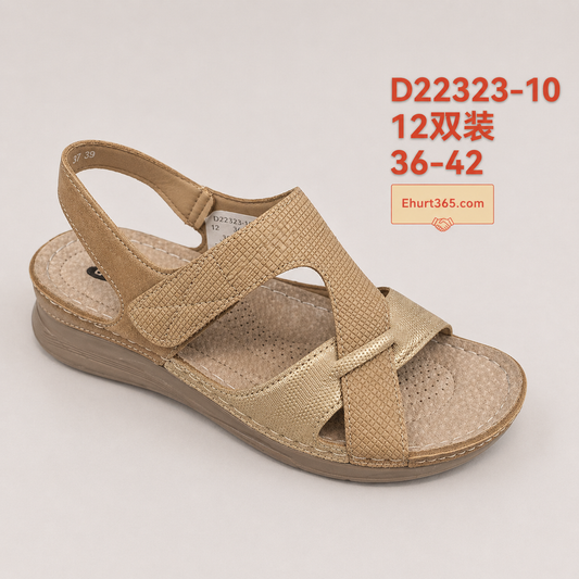 Sandały damskie D22323-10 (36-42,12Par)