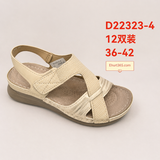 Sandały damskie D22323-4 (36-42,12Par)
