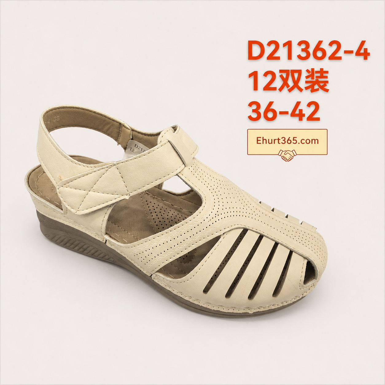 Sandały damskie D21362-4 (36-42,12Par)
